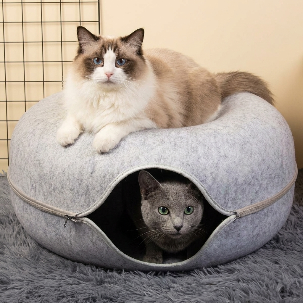 PurrNest - Le trois-en-un pour chats heureux